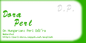 dora perl business card